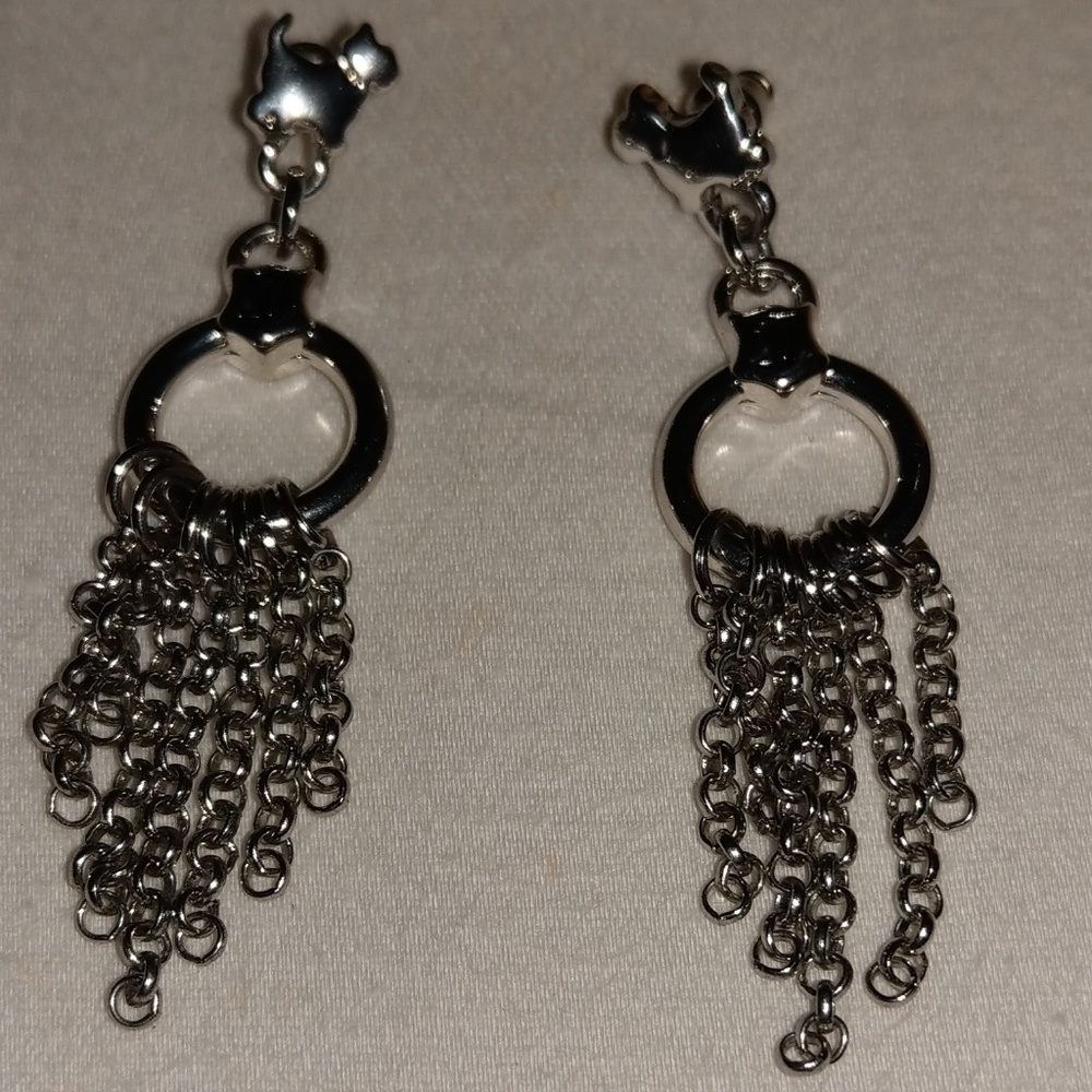 Juicy couture dangling dog earings